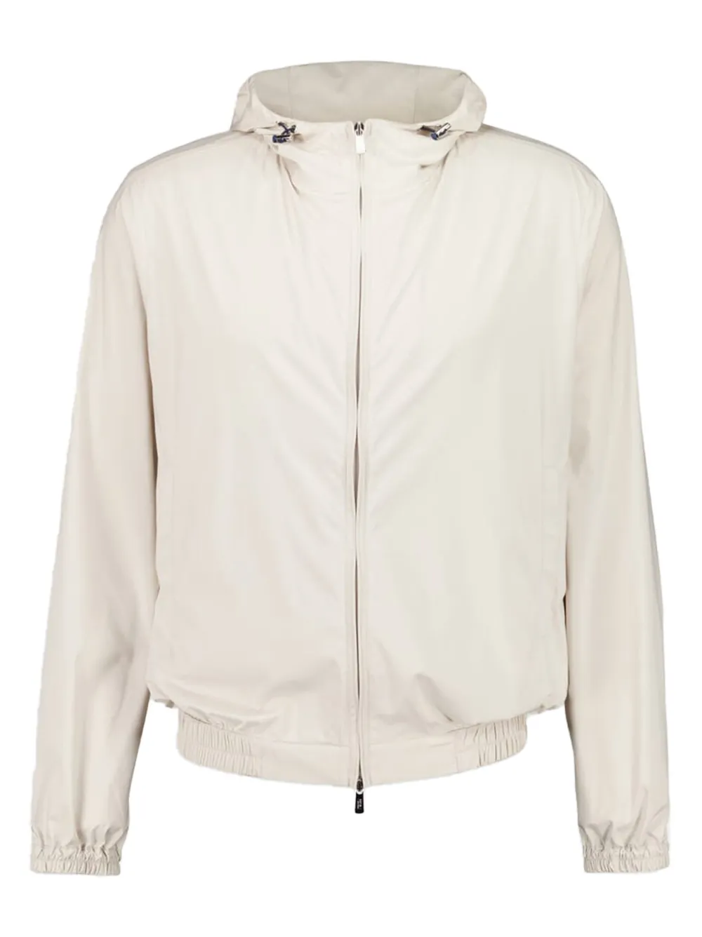 Fedeli hooded zipped jacket Beige