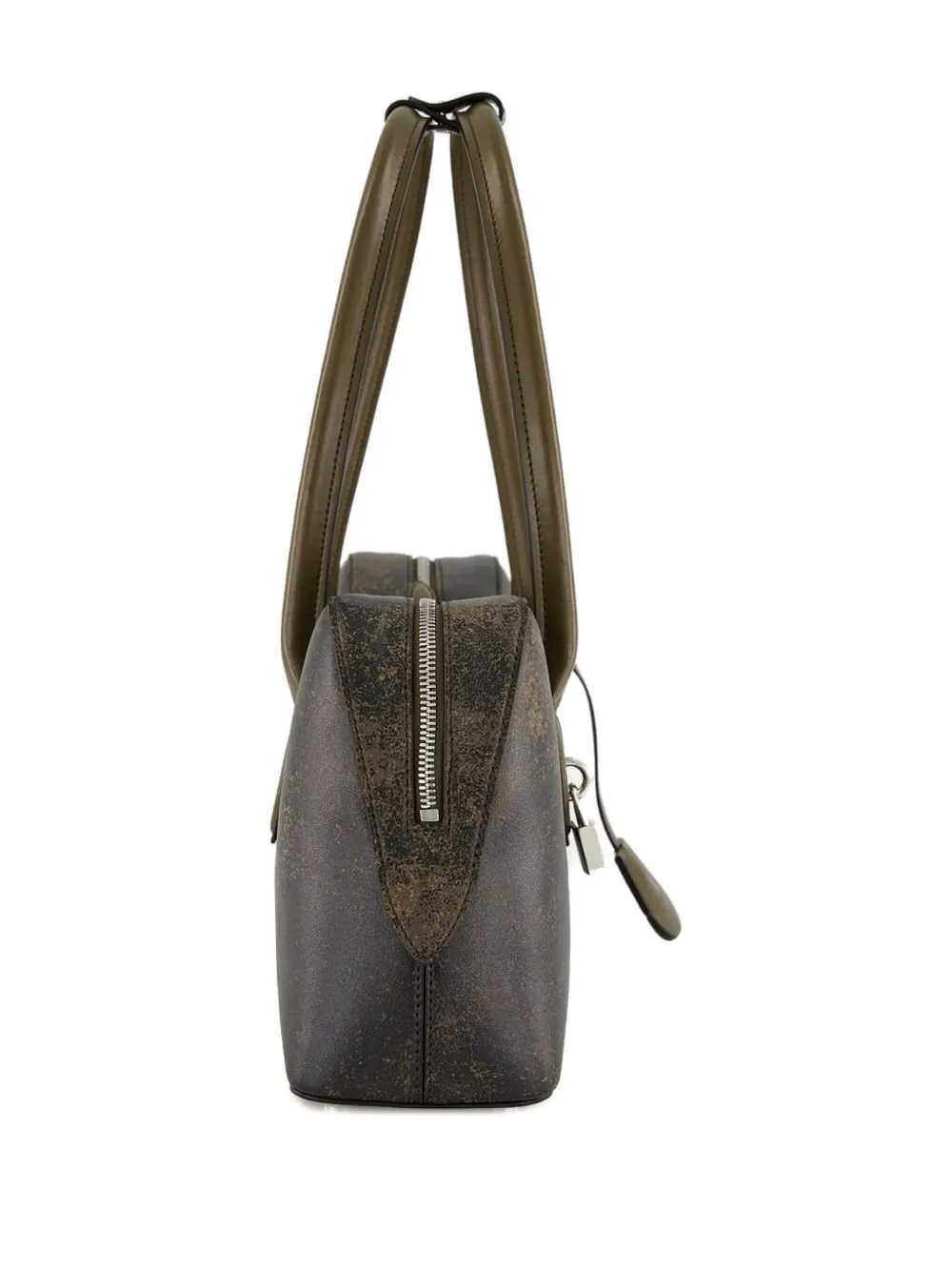 Stella McCartney Ryder shopper met Trompe O'Loeil-print en handvatten Bruin
