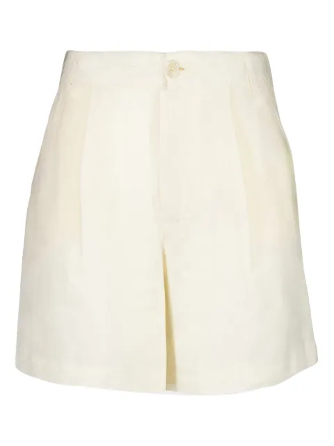 120% Lino pleated linen shorts