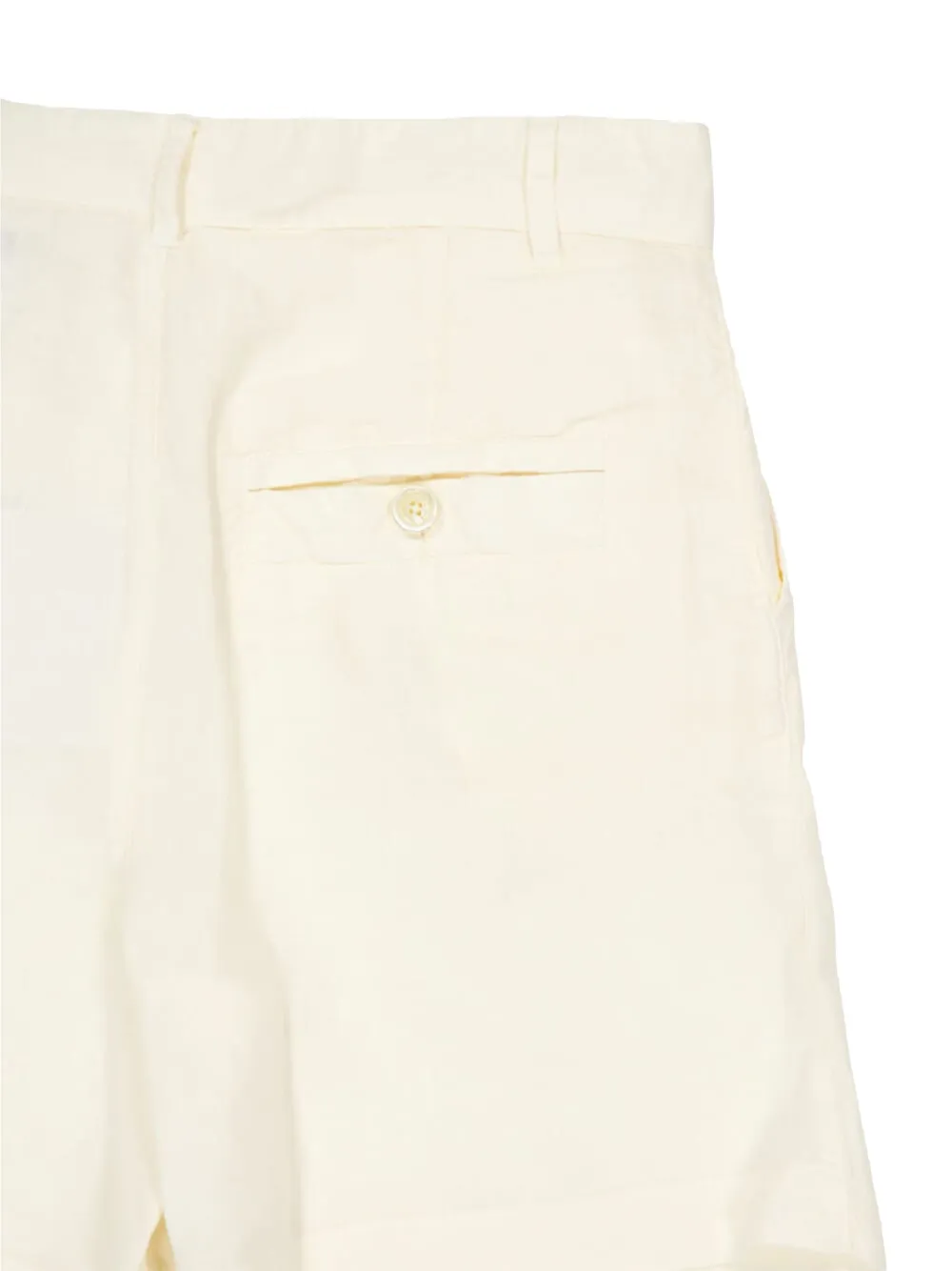 120% Lino Geplooide linnen shorts Beige