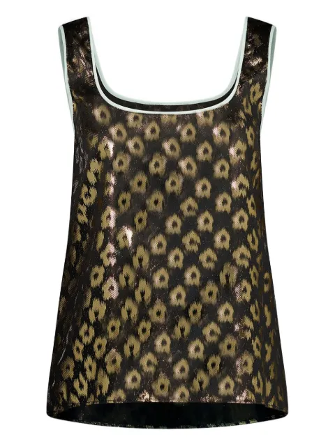 La DoubleJ all-over print silk top