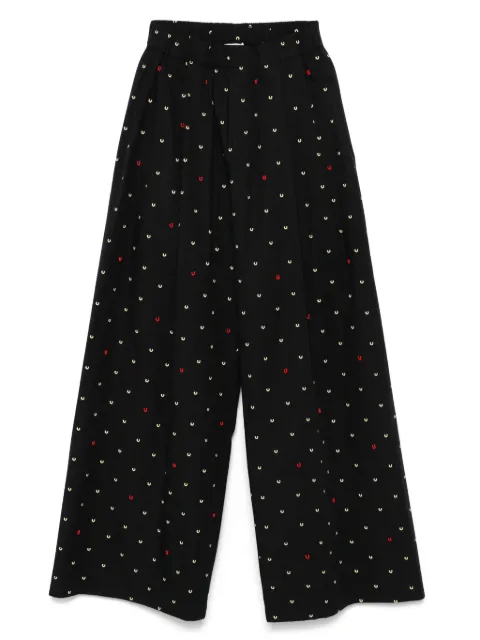 Alysi printed poplin trousers