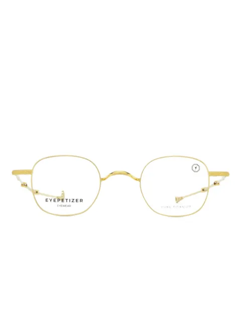 Eyepetizer titanium round-frame glasses