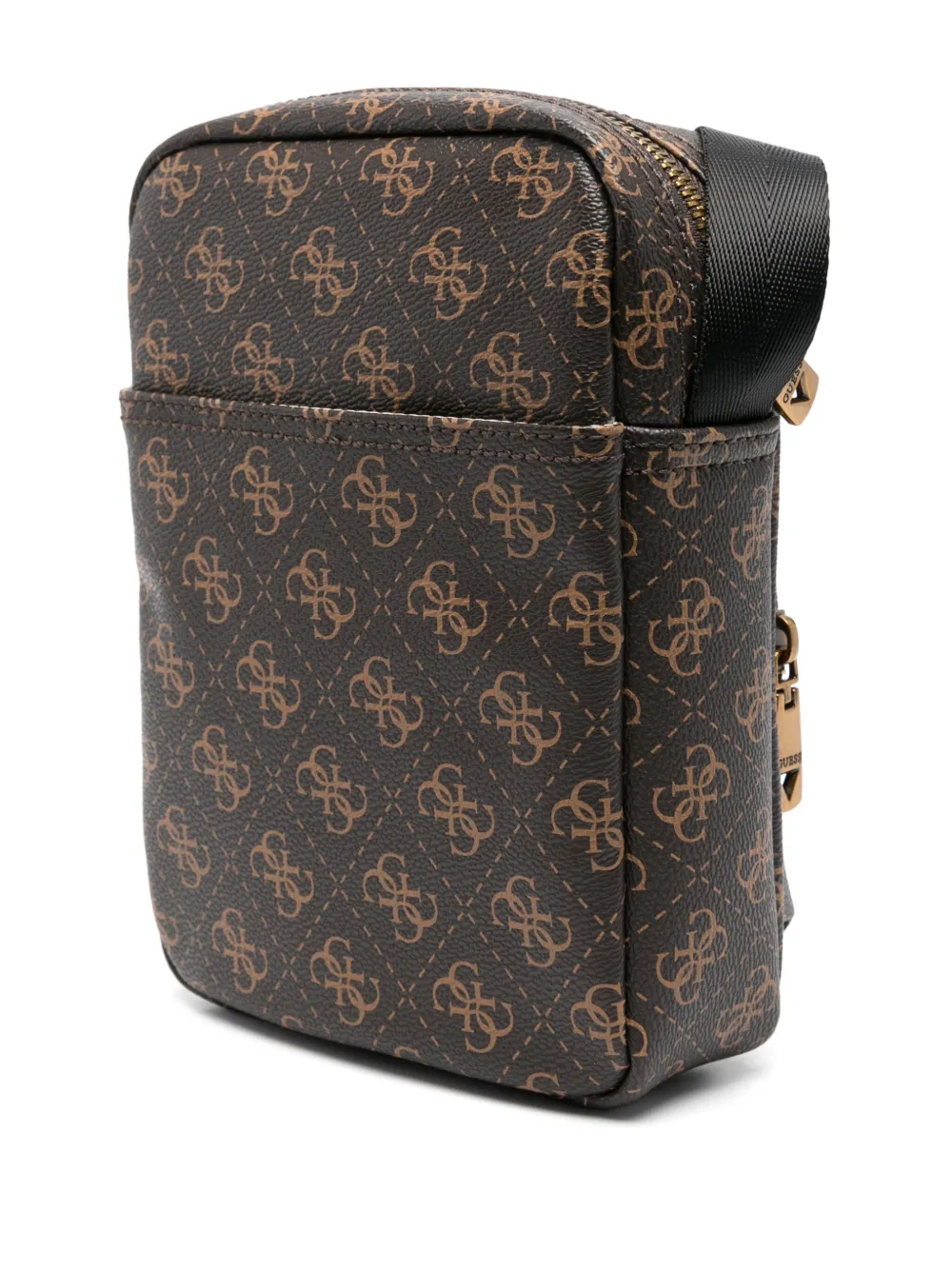 Guess Usa Vezzola Smart Messenger Bag In 褐色