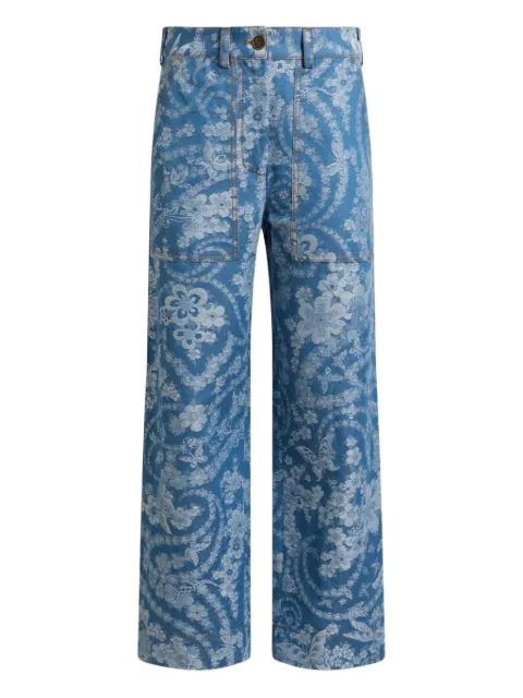 ETRO jacquard-pattern trousers