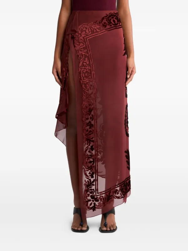 【関税&送料込】Etro Skirt Etro High waist midi length skirt with paisley print | The