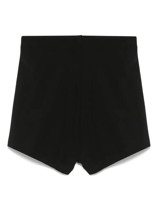 Rick Owens Lilies Dirt Bolan Cut Off Shorts | Black | FARFETCH