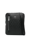 GUESS USA logo-embossed messenger bag - Black