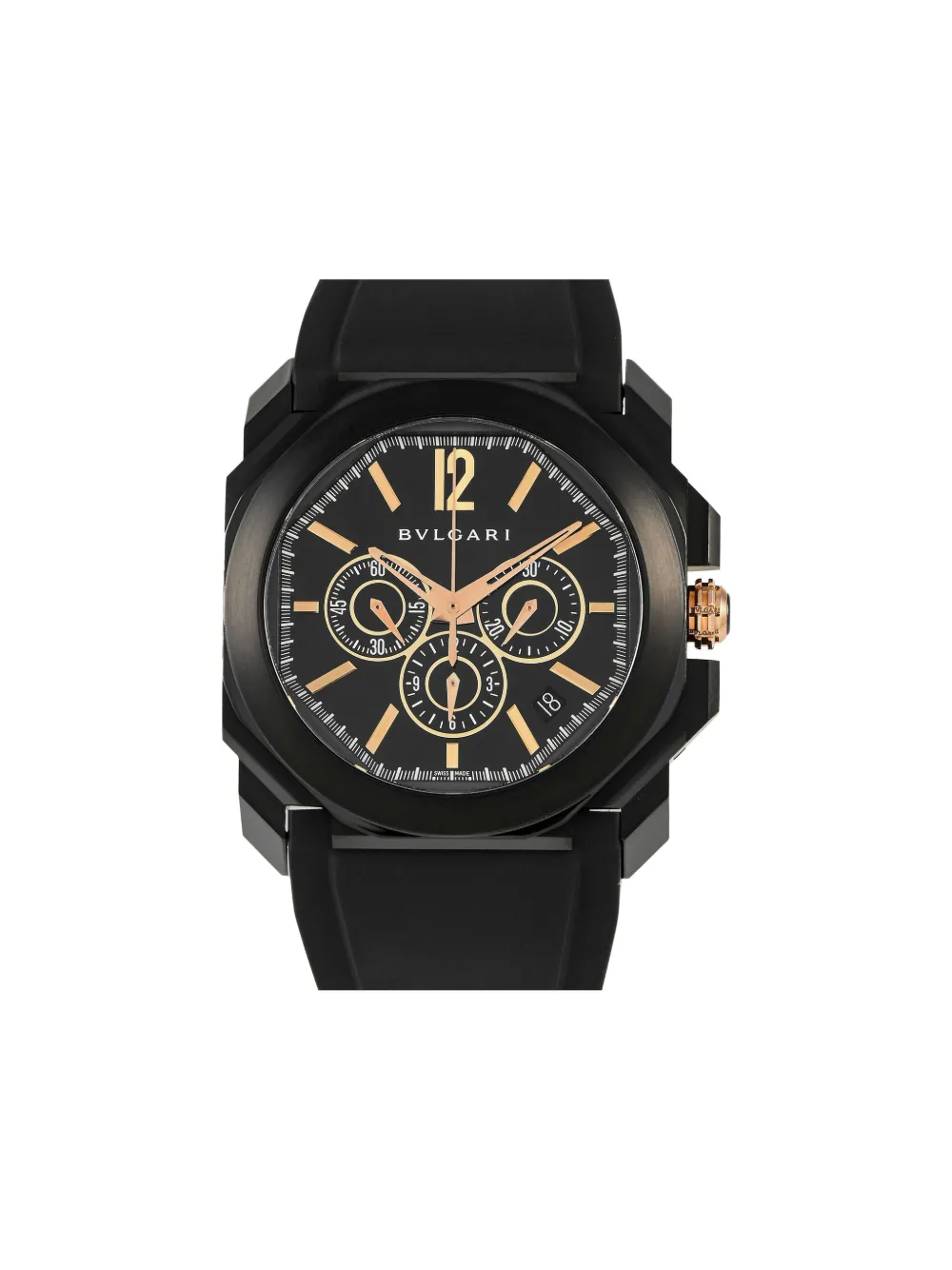 Bvlgari Pre-Owned Octo Chronograph Ultra-Thin 41mm | Black | Image 1