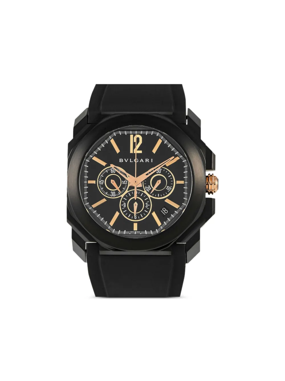 Bvlgari Pre-Owned reloj Octo Chronograph Ultra-Thin de 41mm | negro | Image 1