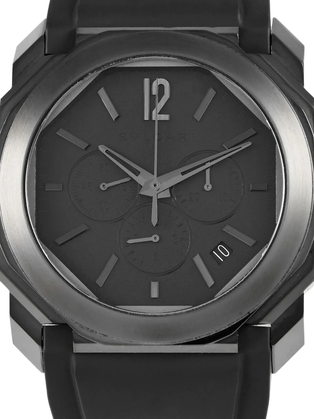 Bvlgari Pre-Owned Chronograph Octagonal 41mm | Black | Image 1