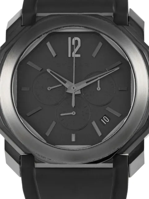 Bvlgari Pre-Owned montre chronographe Octagonal 41 mm