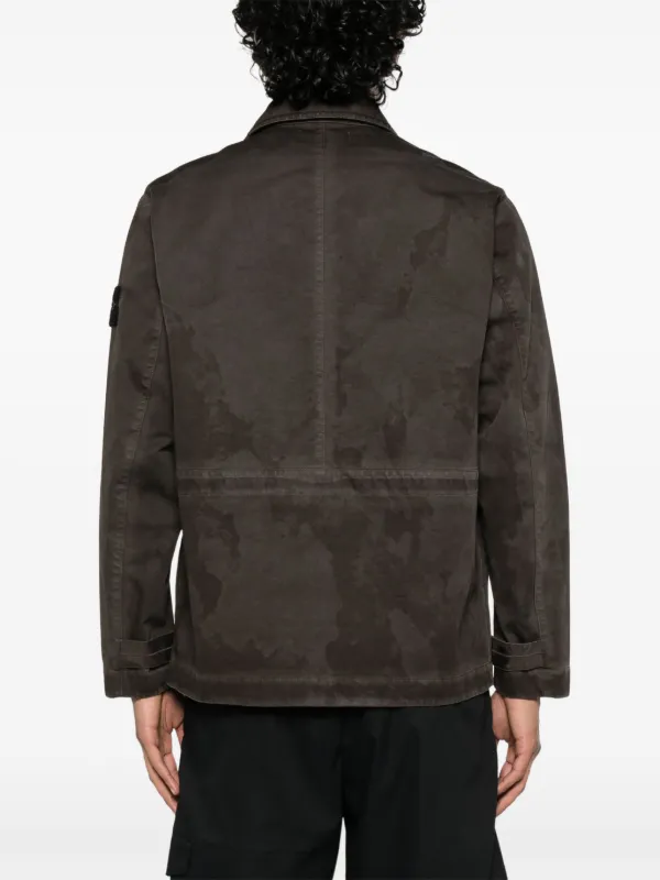 Stone Island Raso Gommato Jacket | Brown | FARFETCH PL