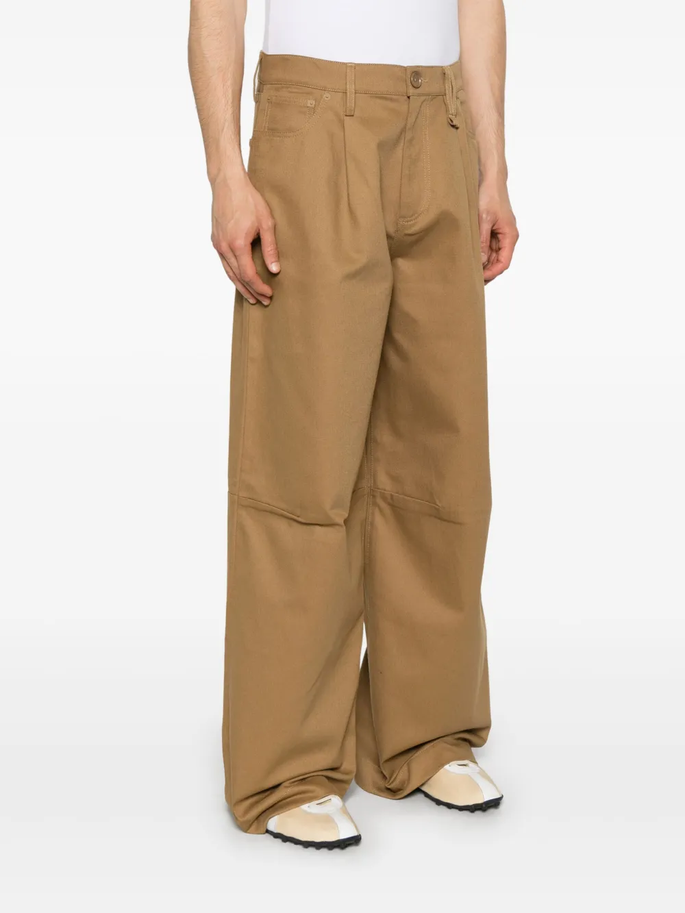 Simone Rocha Broek met wijde pijpen Beige
