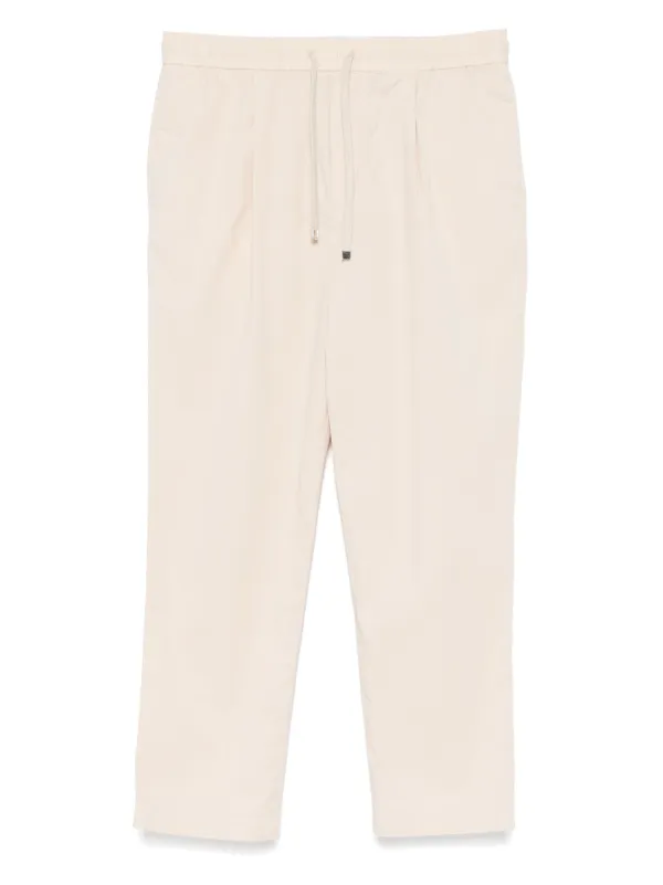 Jacob Cohën Pleat-detail Trousers in Neutrals