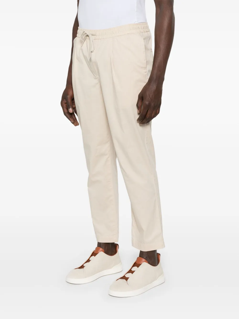 Jacob Cohën Broek met geplooid detail Beige