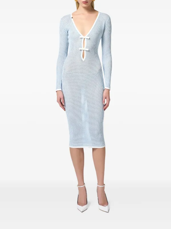 ワンピース ELISABETTA FRANCHI Woman Dress Gnawed Blue ABR225 A28 ELISABETTA FRANCHI: Dress woman - Gnawed Blue | Elisabetta