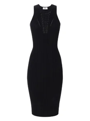 cable knit midi dress Theory Sleeveless Cable-Knit Midi Dress main image 0