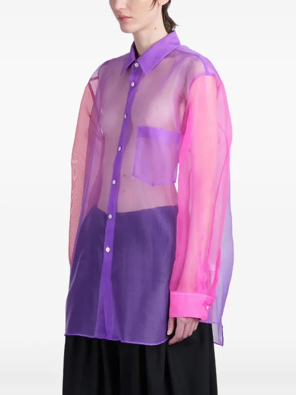 Comme Des Garçons シアーシャツ | パープル | FARFETCH JP