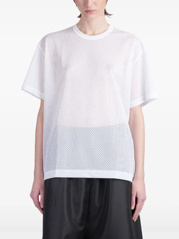 COMME des GARÇONS メッシュTシャツ L Comme Des Garçons メッシュ Tシャツ | ホワイト | FARFETCH JP