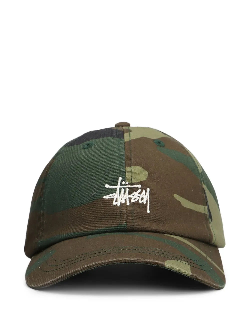 Stüssy camouflage-print cap | Green | Image 1