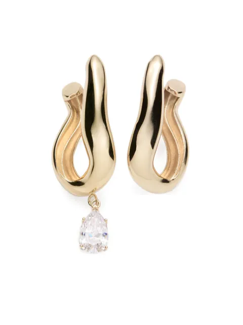 Magda Butrym aretes Drop con cristales