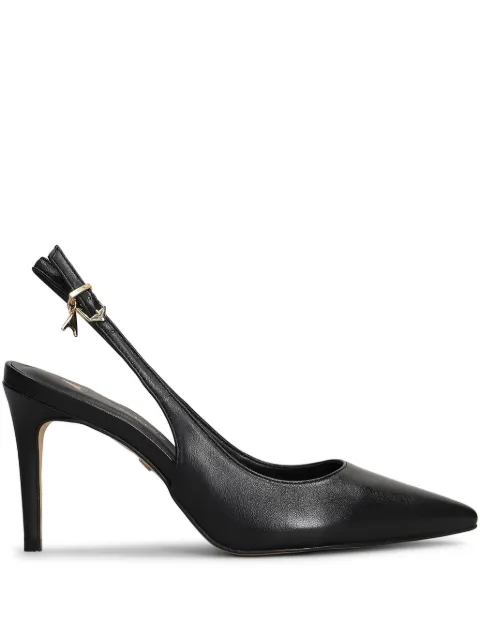 CARRANO 87mm charm leather slingback pumps