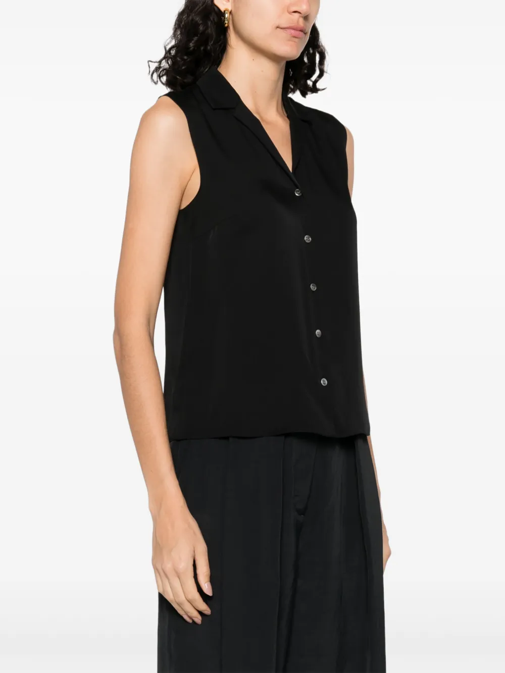 Theory Zijden blouse Zwart