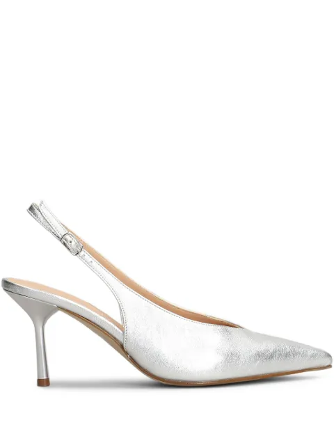 The Seller 80mm metallic slingback pumps