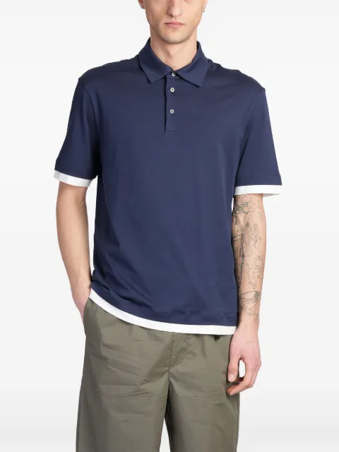 Roberto Collina contrast-trim polo shirt