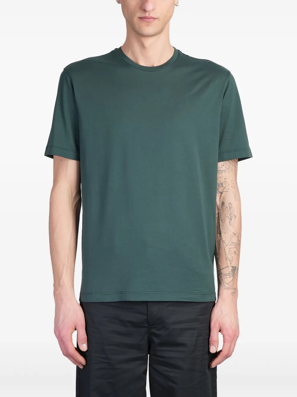 Roberto Collina Katoenen T-shirt Groen