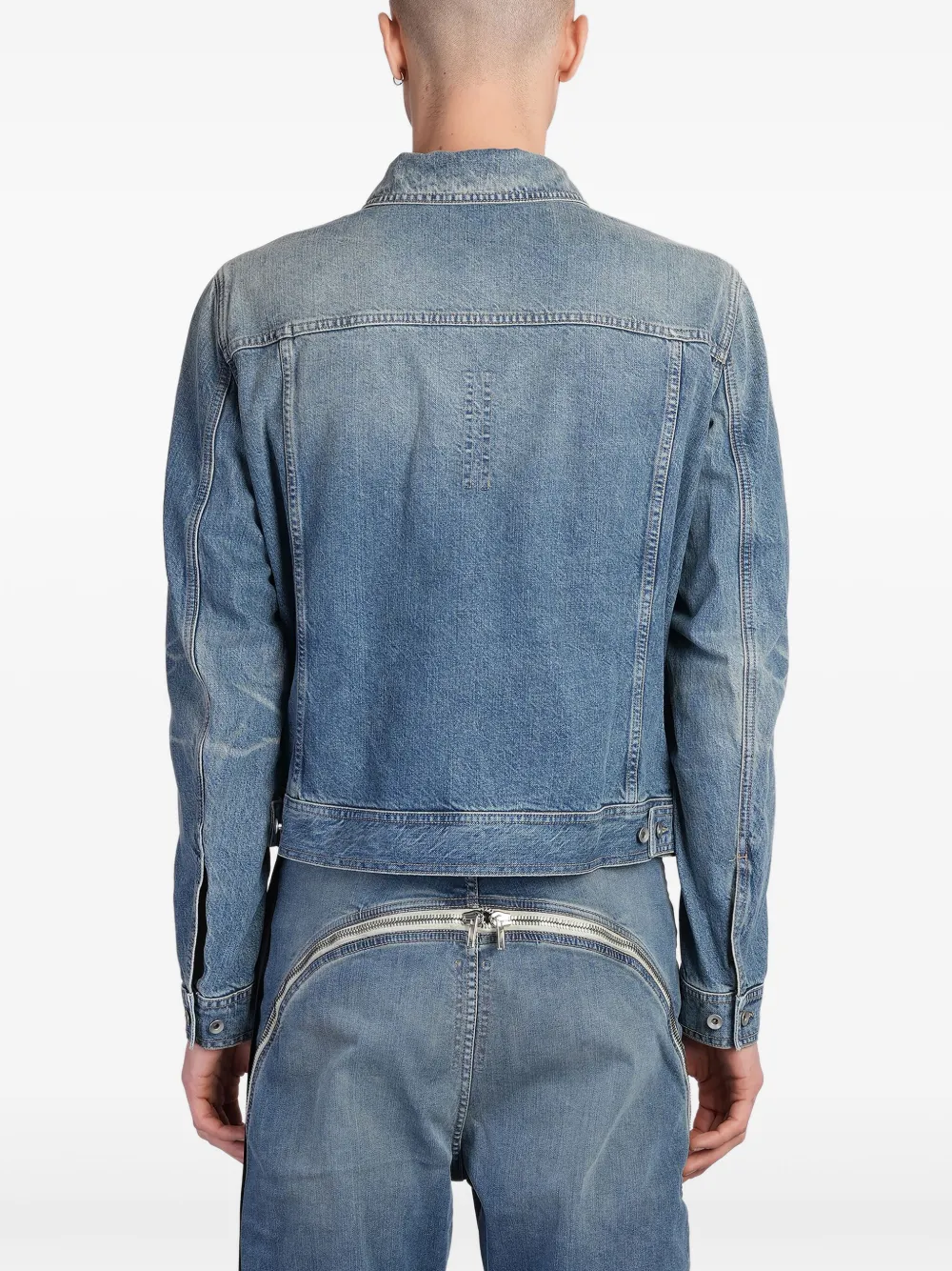 Rick Owens DRKSHDW Denim jack Blauw