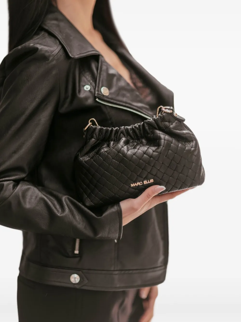 Marc Ellis Helena Plot clutch bag | Black | Image 1