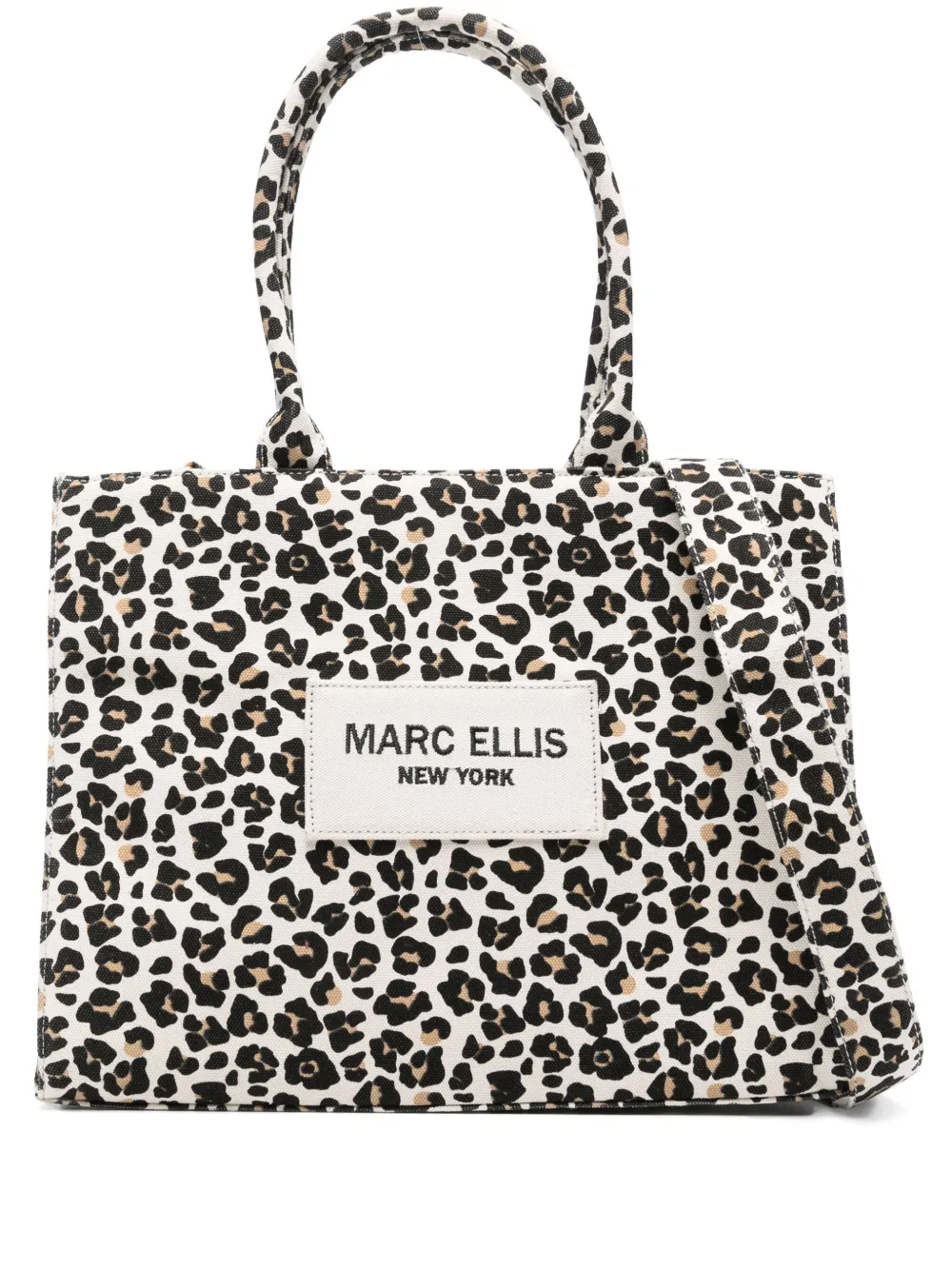 Marc Ellis large Buby Leopard tote bag | Neutrals | Image 1