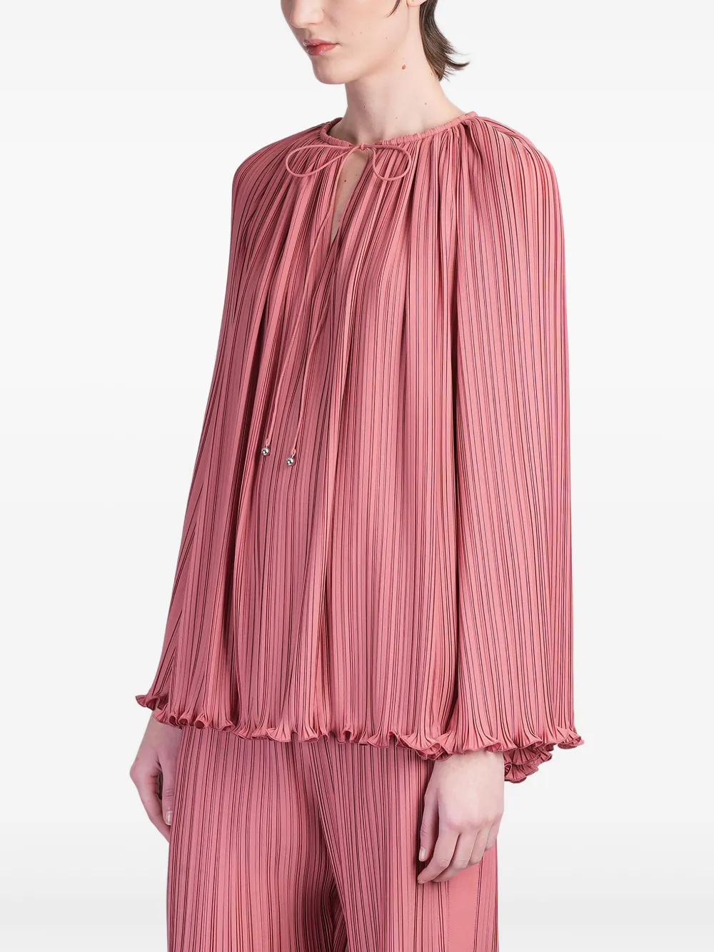 Lanvin Plissé blouse Roze