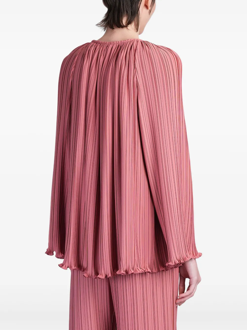 Lanvin Plissé blouse Roze