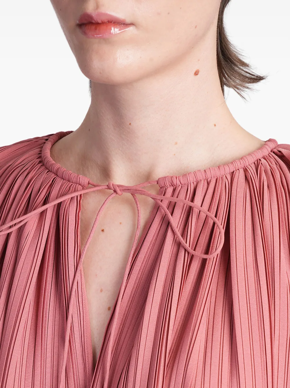 Lanvin Plissé blouse Roze