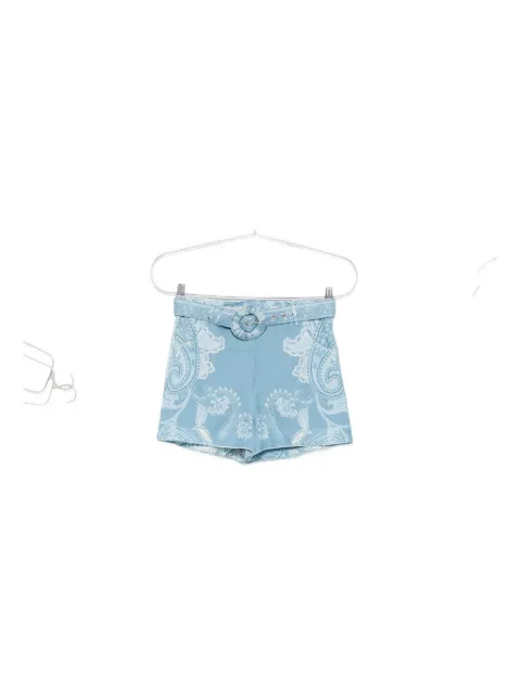 Hemant And Nandita Fiza paisley-print belted shorts