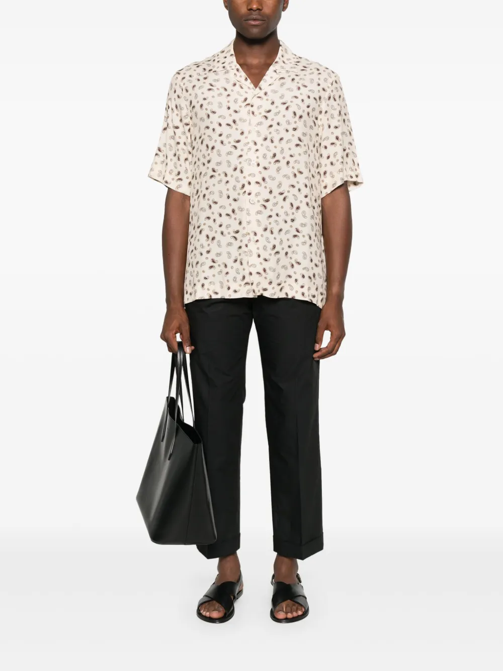 Germano 1952 cotton trousers - Zwart