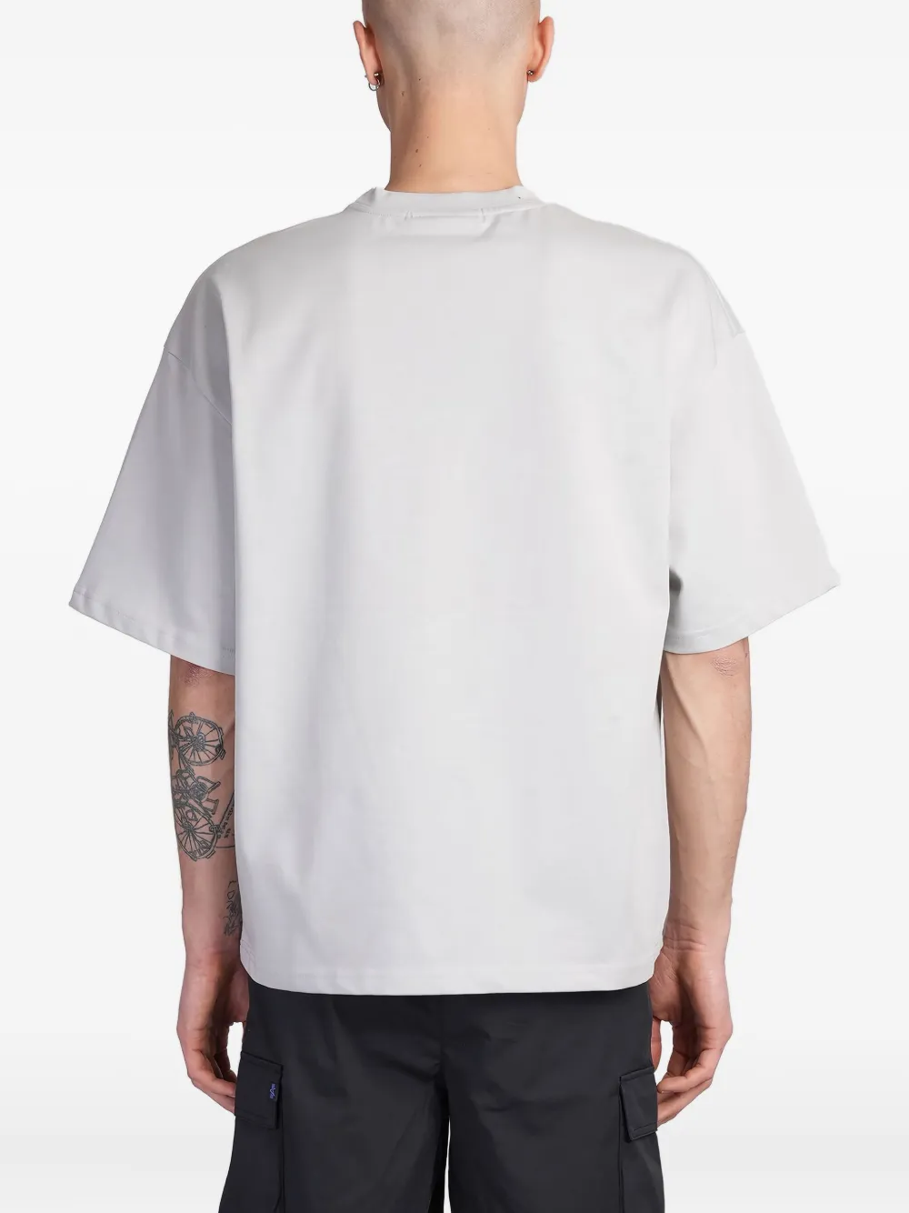 Alpha Industries Katoenen T-shirt met logo-reliëf Grijs