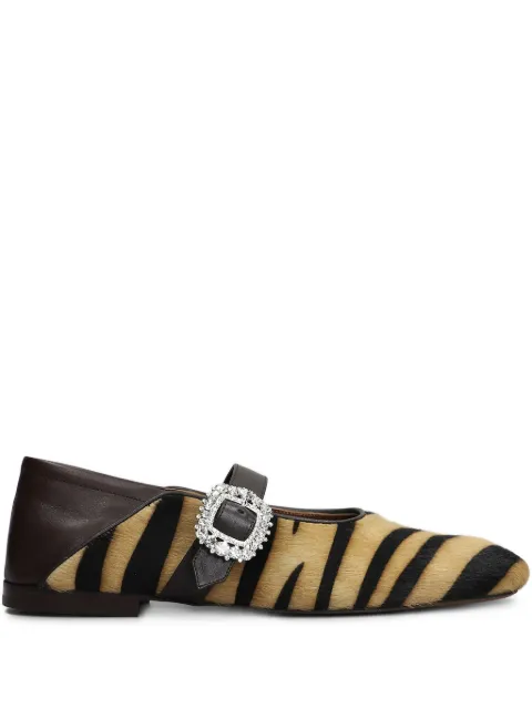 Wales Bonner animal-print ballerina shoes 