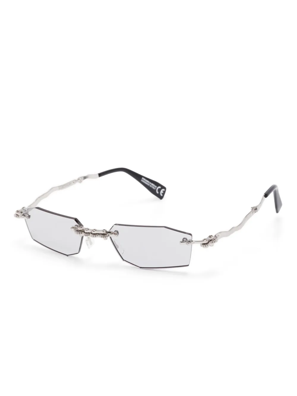 Kuboraum H40 zonnebril - Zilver