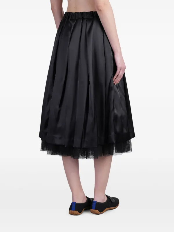 スカート 23AW BLACK COMME des GARCONS tulle skirt Comme Des Garçons Layered Tulle Skirt | Black | FARFETCH