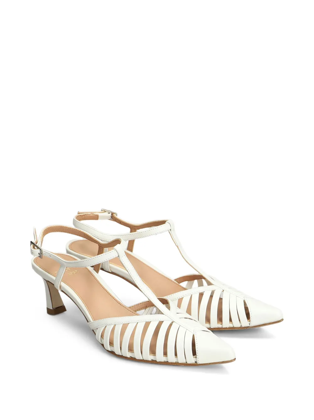 Chantal Leather Pumps In White