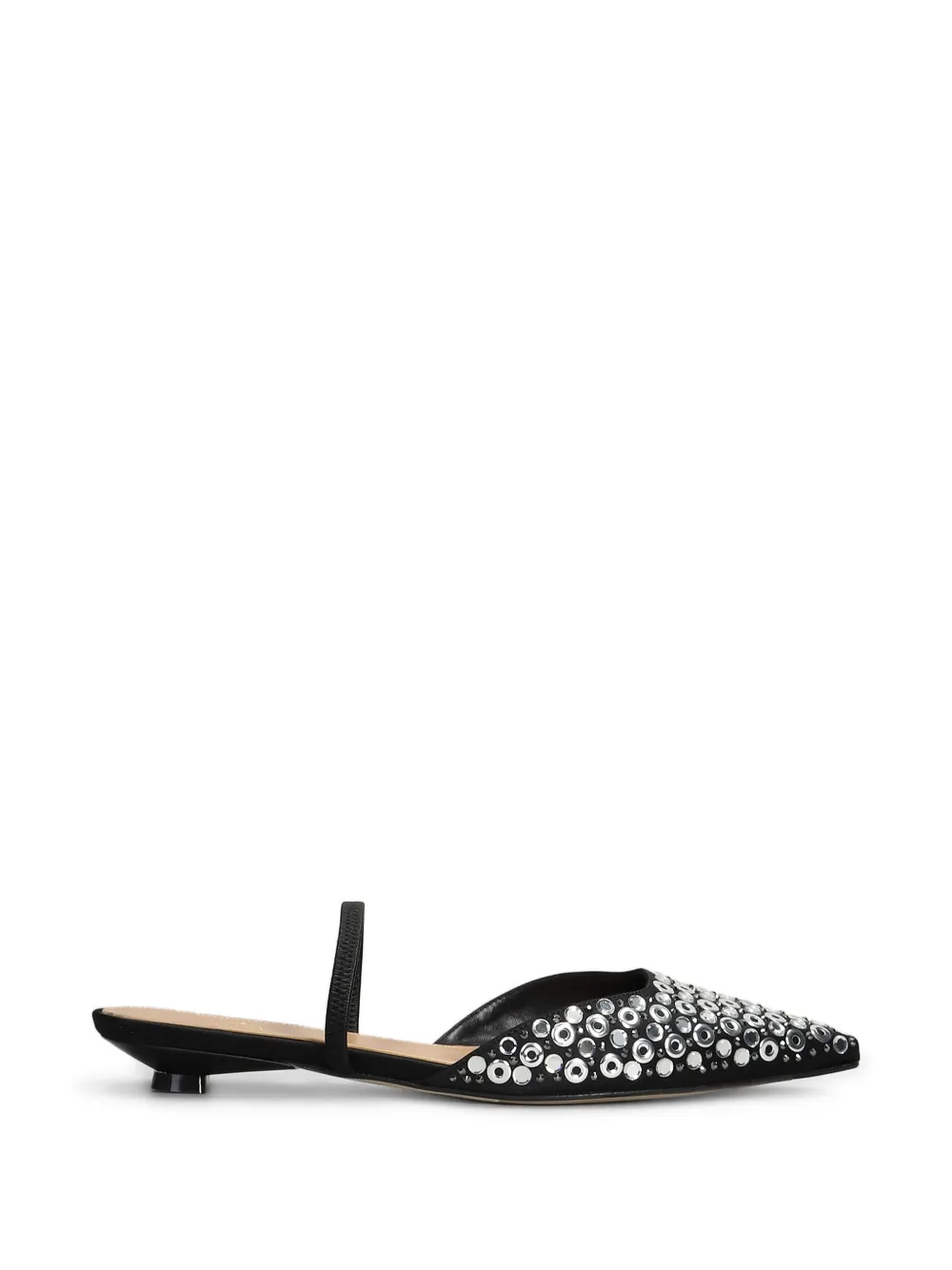 Shop Chantal Leather Mules In Black