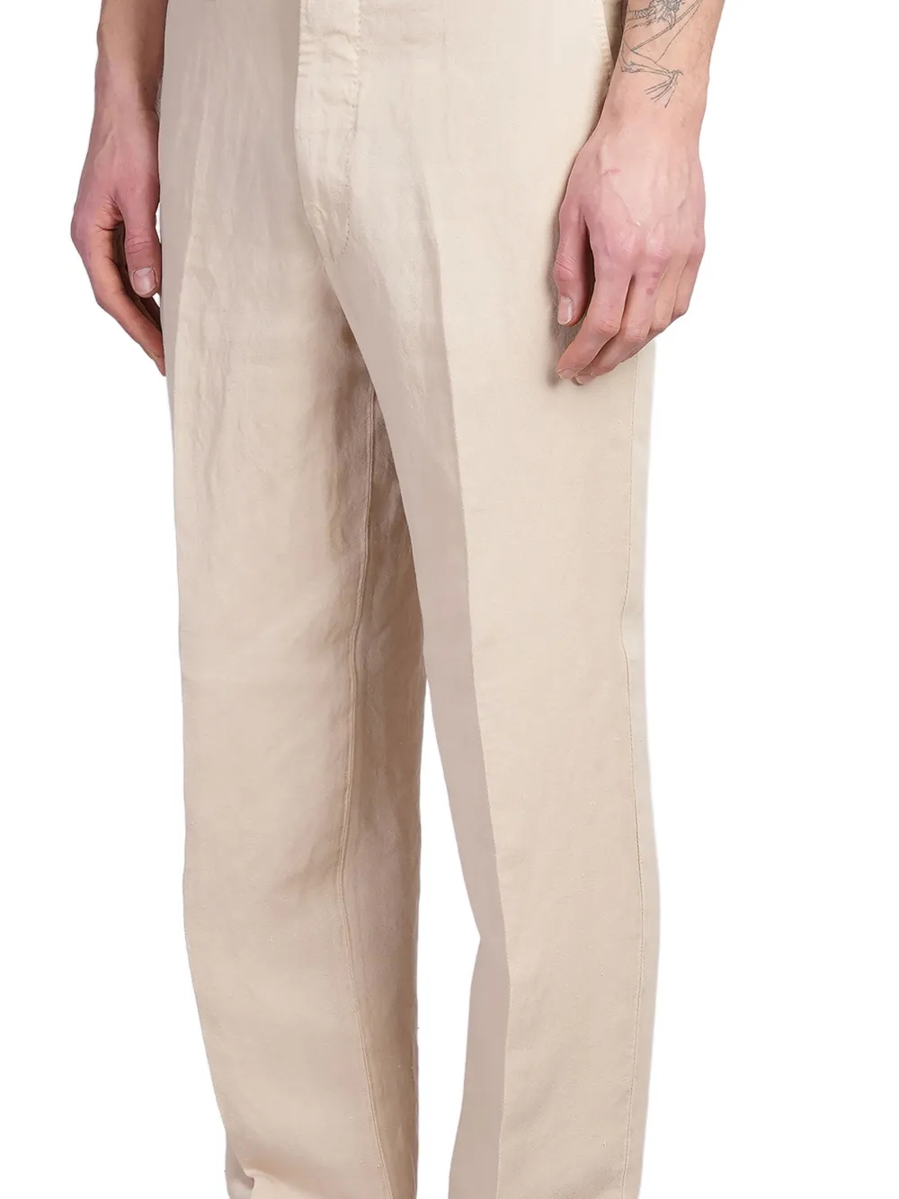 Santaniello Flip Ffevo Pants In Beige Cly In 中性色