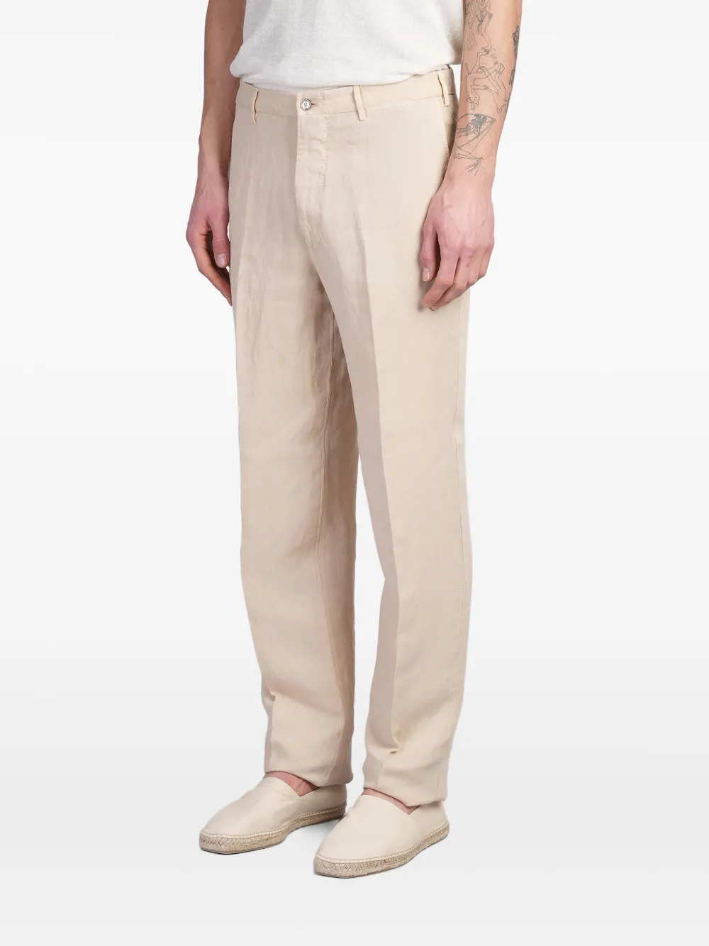Santaniello Flip Ffevo Pants In Beige Cly In 中性色