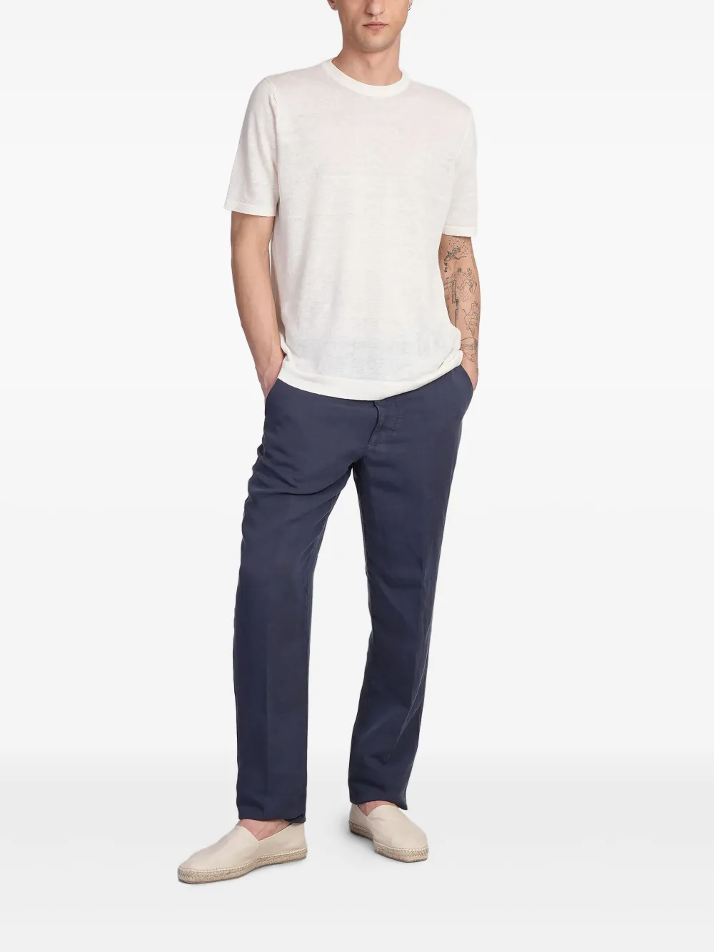 Santaniello Straight broek Blauw