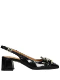 Pedro Miralles 60mm patent pumps - Black