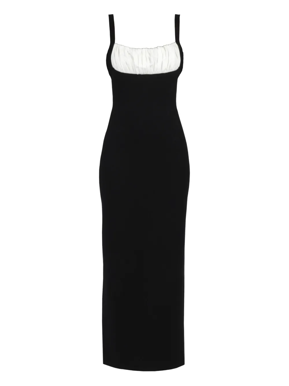 ROWEN ROSE SLEEVELESS JERSEY MIDI DRESS 
